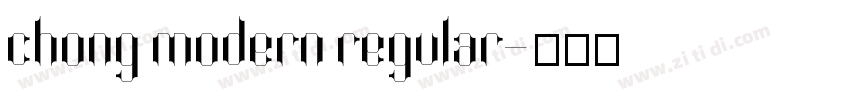 chong modern regular字体转换